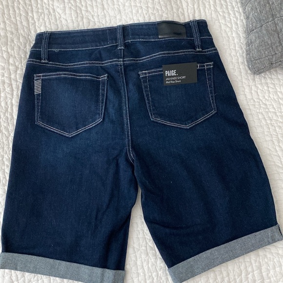 PAIGE Denim.  New with tags.  Dark blue.  Jax knee length - Picture 2 of 3